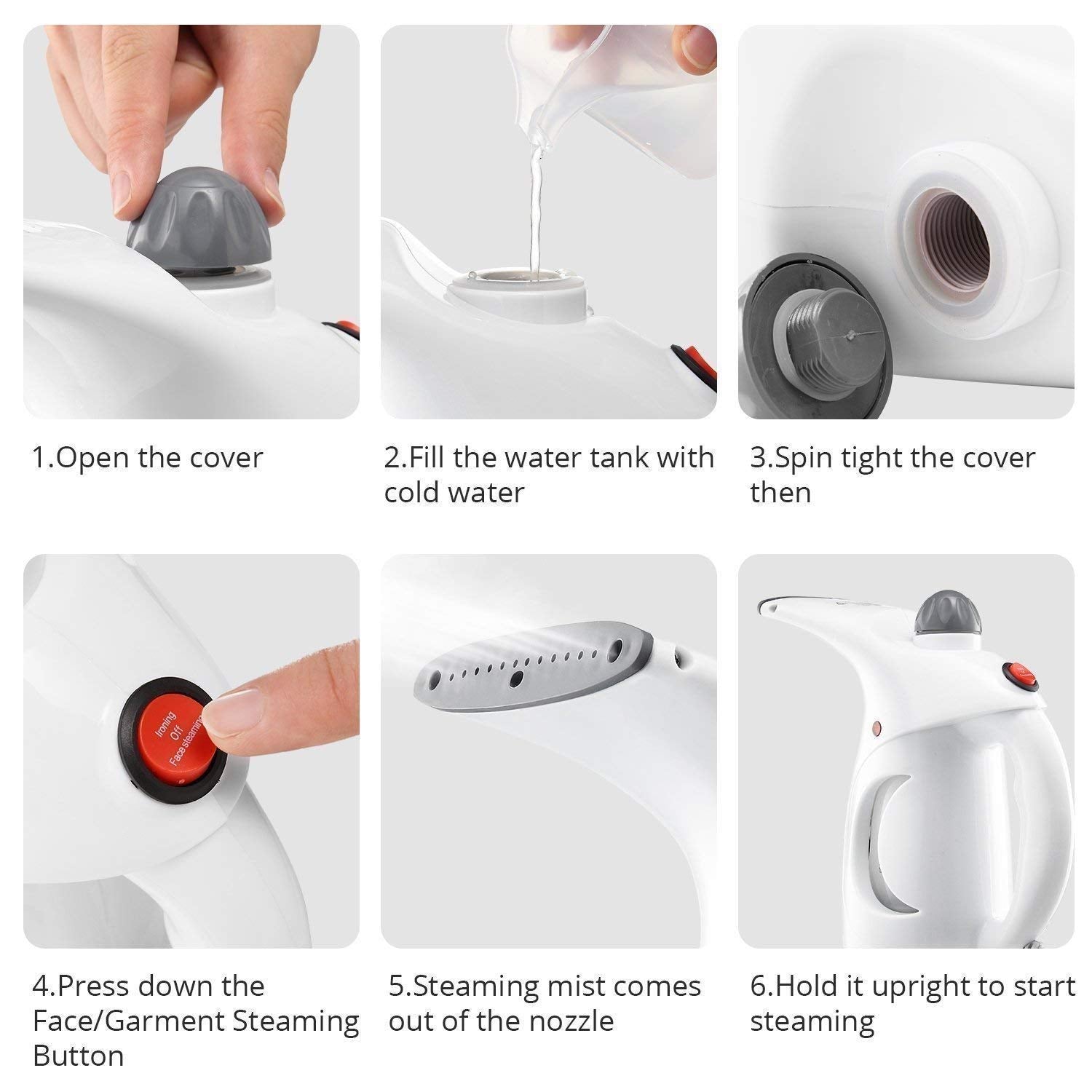 1261 Facial Handheld Portable Steamer for Face 