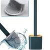 1410B Silicone Toilet Brush with Holder Slim Flex Toilet Brush