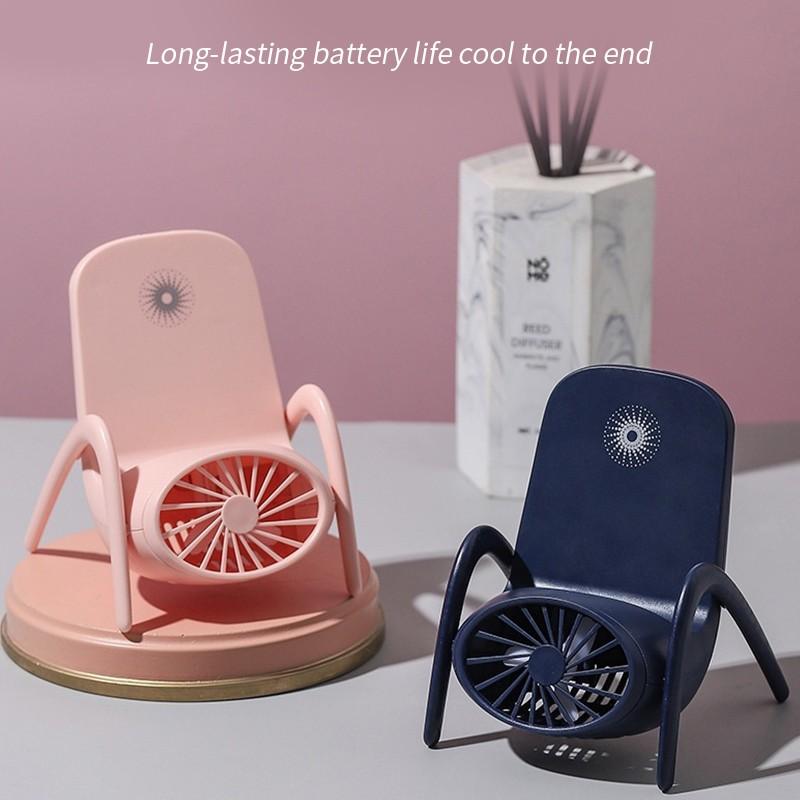 4814 Portable Mobile Phone Holder Fan  Personal Fan Multi- Function Fan Handheld Charging Fan 